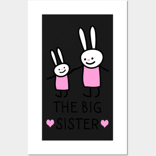 Big sister bunnies Posters and Art